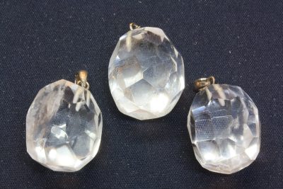 Bergkrystall fasett anheng ca 2.5cm