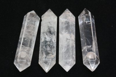 Bergkrystall stavanheng 5cm langt med hull