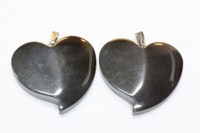 Blodstein hjerteanheng  ca 30mm