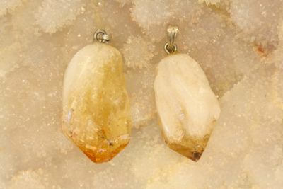 Citrin stift krystallanheng ca 4cm