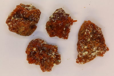 Botryogen og Halotrichitt fra Falu gruva i Falun Dalarne Sverige ca 1cm