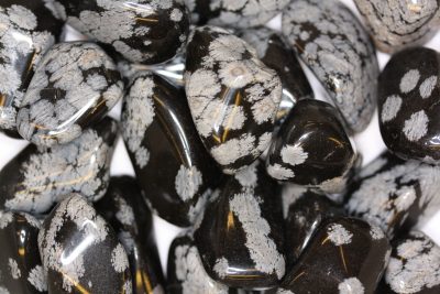 Obsidian snefnugg polert ca 3cm