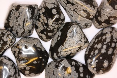 Obsidian snefnugg polert 5 til 6cm