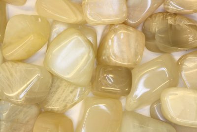 Månestein grønn polert ca 3cm