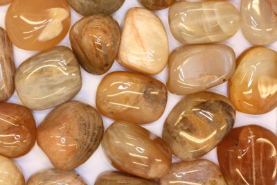 Månestein oransj polert ca 3cm