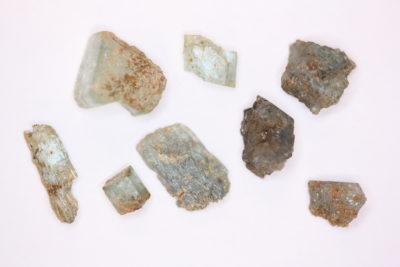 Beryll grønn krystall 5 til 10mm fra Hurum