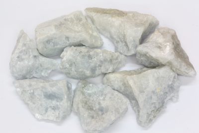 Marmor blå råsteinsbit 3 til 4cm