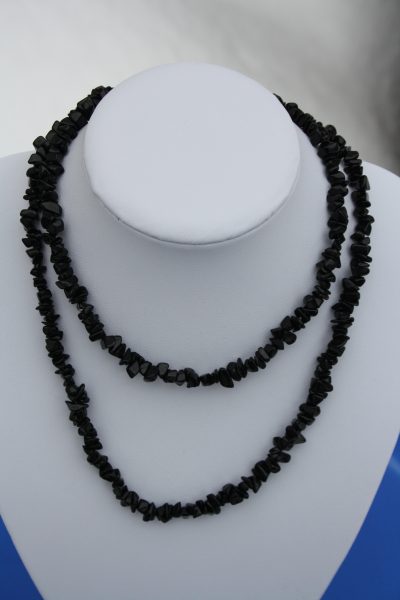 Onyx sort chipskjede uten lås 90cm