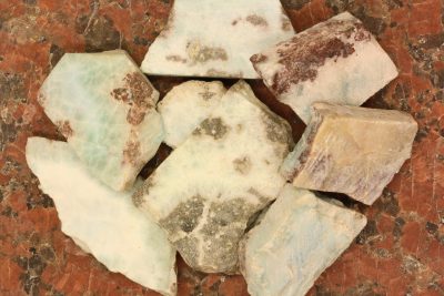 Larimar råsteinsbit 3 til 4cm