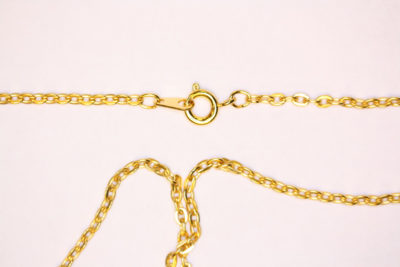 Kjede gull farget 56cm