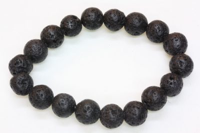 Lava strikkarmbånd 10mm kuler