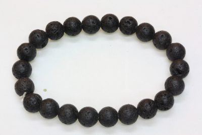 Lava strikkarmbånd 8mm kuler