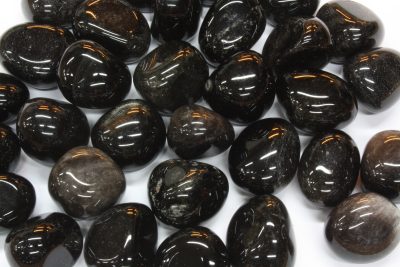 Obsidian sølv polert  2 til 2,5cm