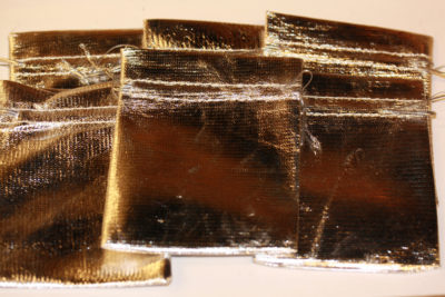 Smykkepose sølv 9x12cm