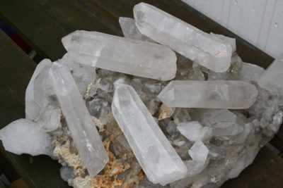 Bergkrystall store 15 til 18cm lange