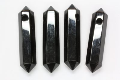 Obsidian sort stavanheng 5cm med 4mm hull