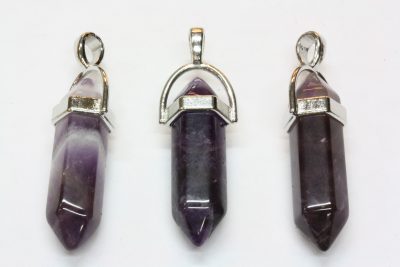 Ametyst krageanheng ca 4cm