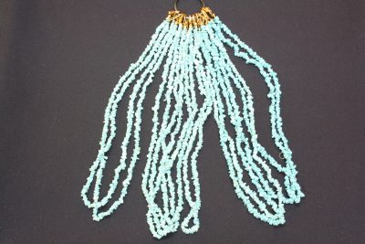 Turkis chipskjede 45cm med lås