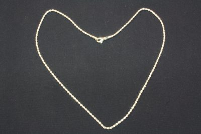 Sølv plett kjede Rope 2mm x 50cm