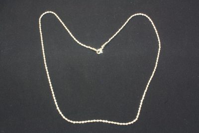Sølv plett kjede Rope 2mm x 60cm