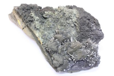 Galena og Cerussitt 556g 10 x 15cm fra Trzebinia i Polen.