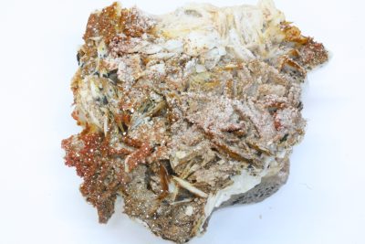 Vanadinitt, Barytt   374g 8 x 9cm  fra Mibladen Midelt, Marokko.