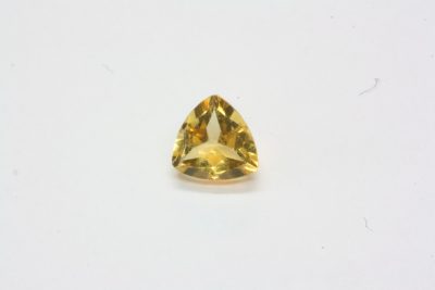 Citrin fasett  0,38ct  5 x 5mm fra Brasil