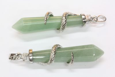 Aventurin grønn slangeanheng ca 6cm