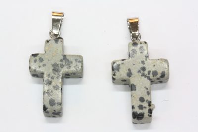 Dalmatinerstein kors anheng  3cm