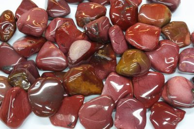 Jaspis rød polert ca 3cm