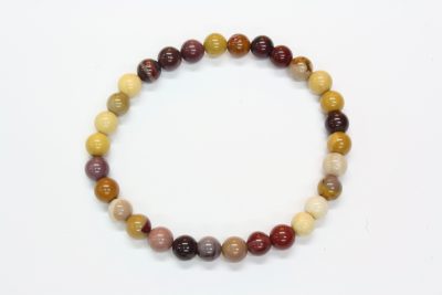 Mookaitt strikkarmbånd med ø6mm kuler