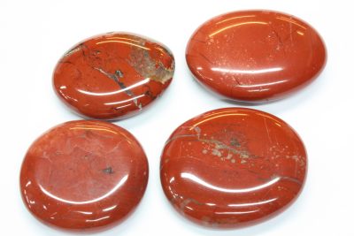 Jaspis brun flat lommestein 4 til 5cm