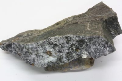 Anthracitt C  (kullblende) i kvarts 34g 4 x 6cm  fra Meheia, Kongsberg, Norge.