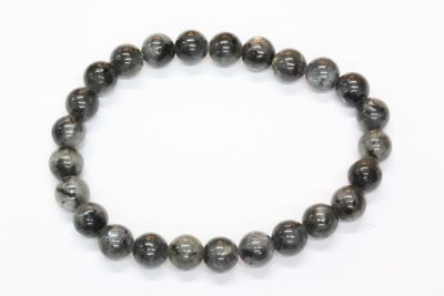 Larvikitt strikkarmbånd med ø8mm kuler