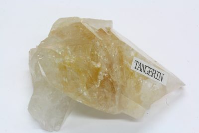 Bergkrystall &laquo;Tangerin&raquo;  50g 3,5 x 5,5cm fra Namdalen i Trøndelag.