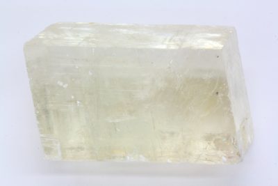Calcitt gul spaltestykke 146g 3 x 3 x 5,5cm