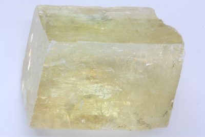 Calcitt gul spaltestykke 270g 4 x 4 x6cm