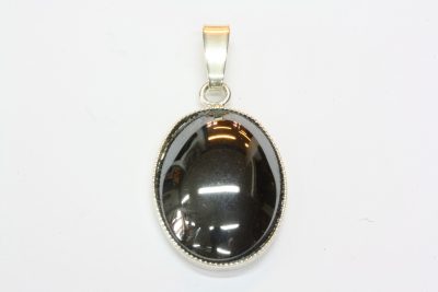 Blodstein sølv anheng med 13 x 18mm stein.