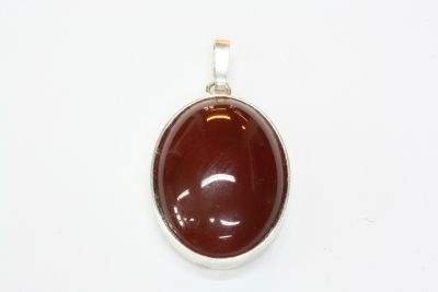 Carneol sølv anheng med 18 x 25mm stein.