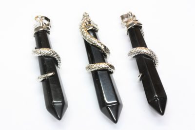 Obsidian sort slangeanheng ca 6cm